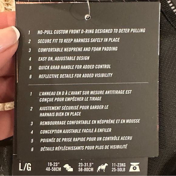 Canada Pooch No Pull Complete Control Dog Harness- Black For Large Dogs 25-50lbs - Picture 7 of 10